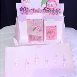 Pop Mart Labubu The Monsters Big Into Energy  Series ID LOVE Phone Charm NIB